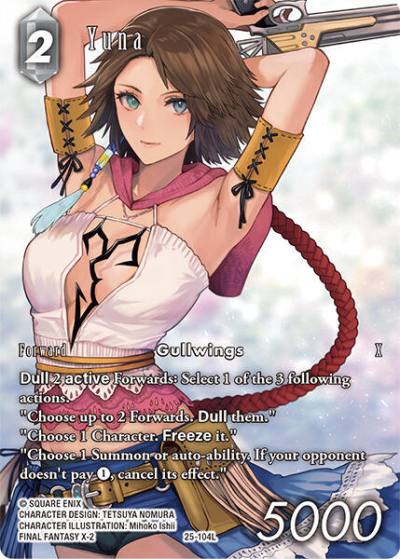 Yuna Full Art 25-104L Tears of the Planet Final Fantasy card