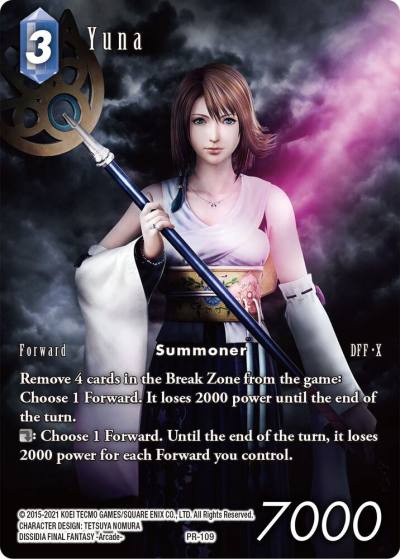 Yuna Full Art PR-109 Deck Exclusive Cards Final Fantasy card