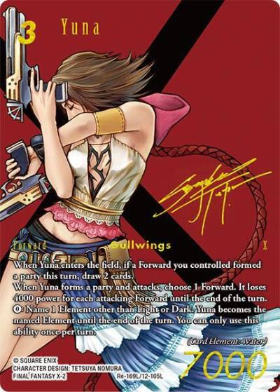Yuna Signed Re-169L/12-105L Legacy Collection Final Fantasy card