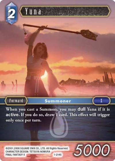 Yuna Starter 1-214S Opus I Final Fantasy card