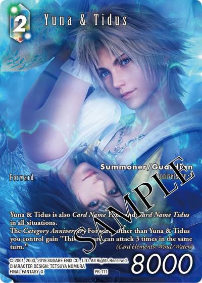 Yuna and Tidus PR-111 FF: Promo Cards Final Fantasy card