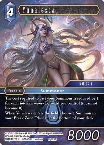 Yunalesca 11-123R Opus XI Final Fantasy card