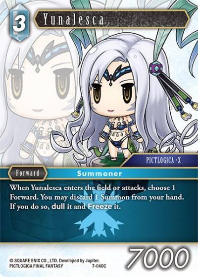 Yunalesca 7-040C Opus VII Final Fantasy card