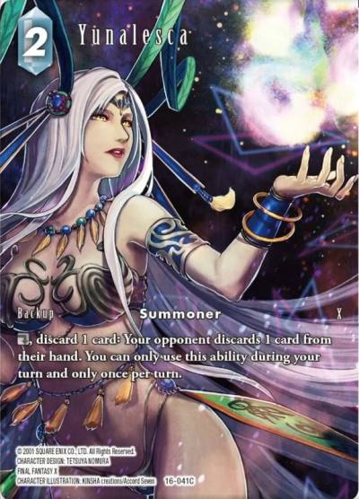 Yunalesca Full Art 16-041C Emissaries of Light Final Fantasy card