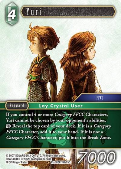 Yuri 11-062R/PR-055 Opus XI Final Fantasy card
