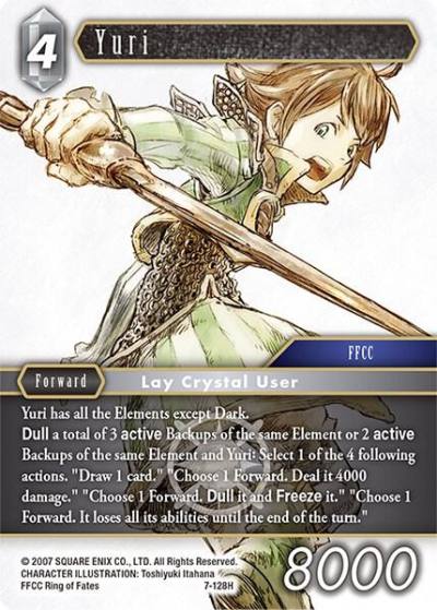 Yuri 7-128H Opus VII Final Fantasy card
