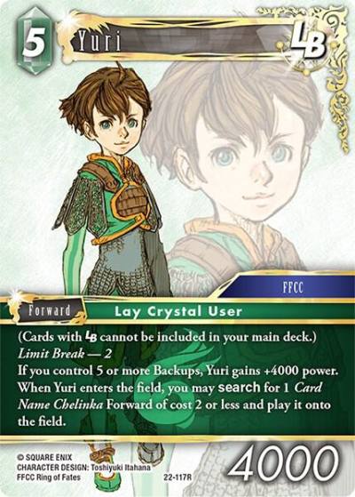 Yuri LB 22-117R Hidden Hope Final Fantasy card