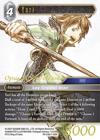 Yuri Prerelease Promo PR-036/7-128H FF: Promo Cards Final Fantasy card