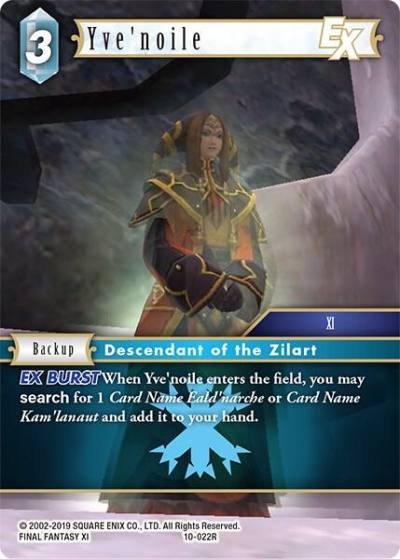 Yvenoile EX 10-022R Opus X Final Fantasy card