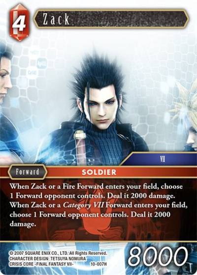 Zack 10-007H Opus X Final Fantasy card