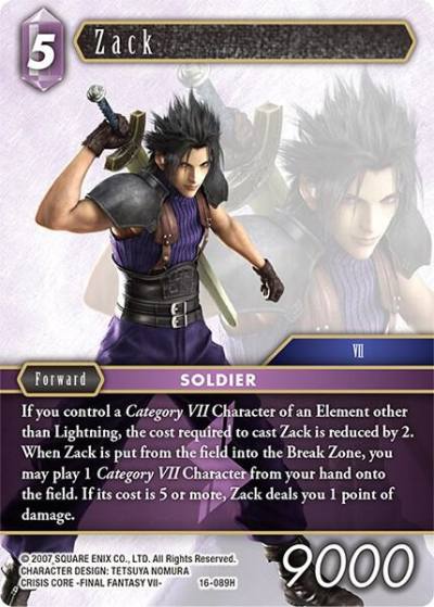 Zack 16-089H Emissaries of Light Final Fantasy card