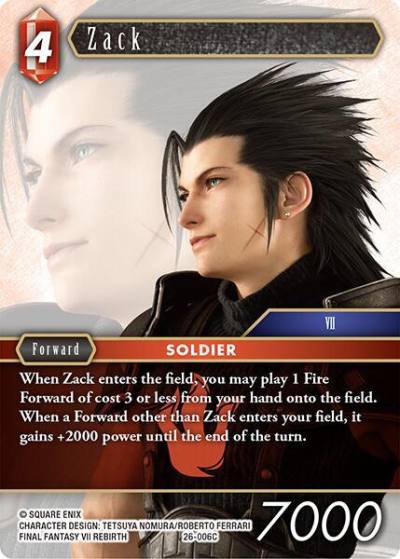 Zack 26-006C Gunslinger in the abyss Final Fantasy card