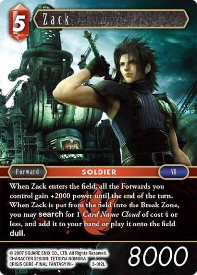 Zack 3-012L Opus III Final Fantasy card