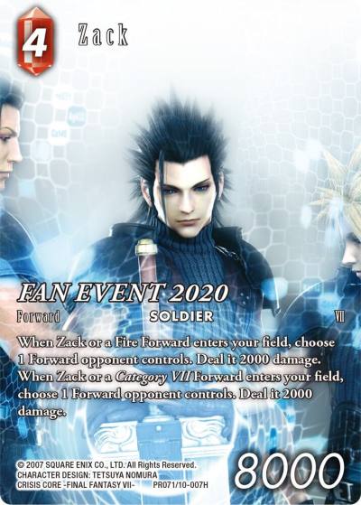 Zack PR071/007H FF: Promo Cards Final Fantasy card
