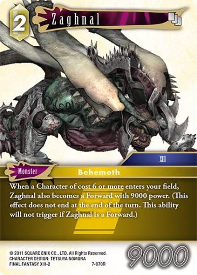 Zaghnal 7-070R Opus VII Final Fantasy card