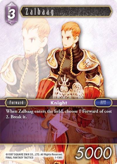 Zalbaag 1-136C Opus I Final Fantasy card