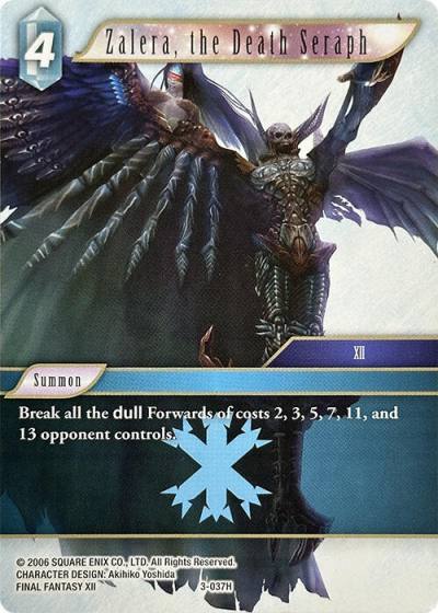 Zalera the Death Seraph 3-037H Deck Exclusive Cards Final Fantasy card
