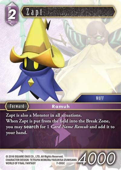 Zapt 7-093C Opus VII Final Fantasy card