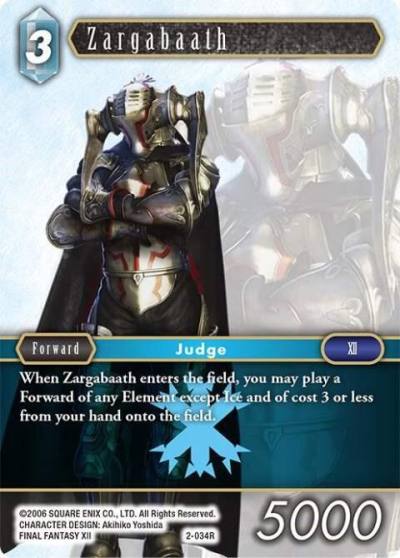 Zargabaath 2-034R Opus II Final Fantasy card