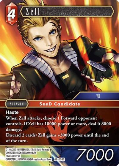 Zell 18-006C Resurgence of Power Final Fantasy card