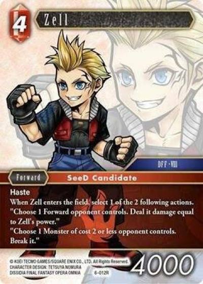 Zell 6-012R Opus VI Final Fantasy card