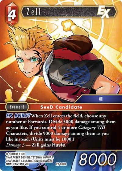 Zell EX 27-012H Journey of discovery Final Fantasy card