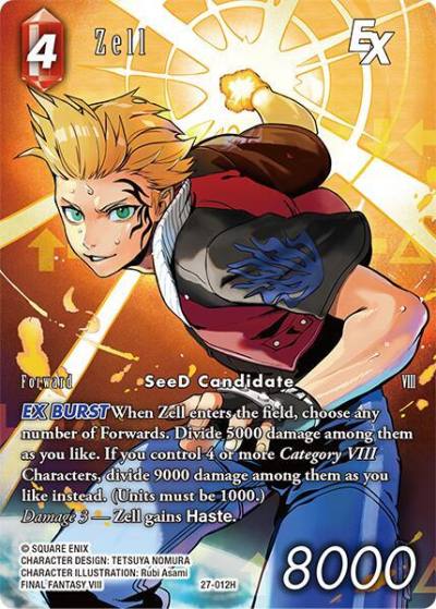 Zell EX Full Art 27-012H Journey of discovery Final Fantasy card