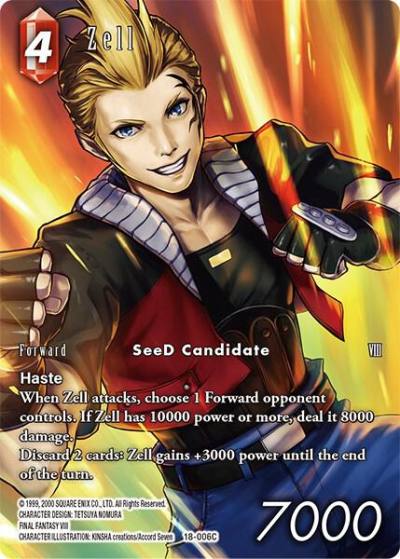 Zell Full Art 18-006C Resurgence of Power Final Fantasy card