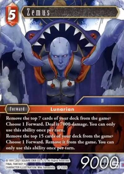 Zemus 17-132S Rebellion's Call Final Fantasy card