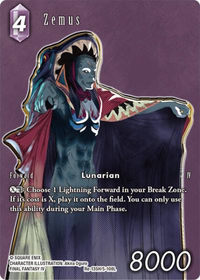 Zemus Full Art Re-135H/5-108L Legacy Collection Final Fantasy card