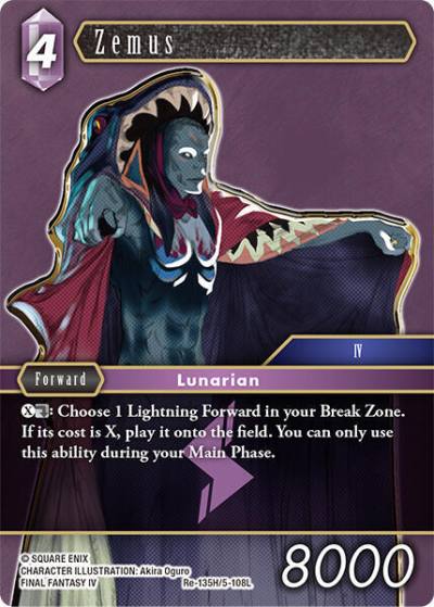Zemus Re-135H/5-108L Legacy Collection Final Fantasy card