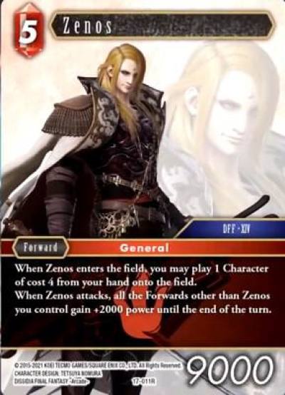 Zenos 17-011R Rebellion's Call Final Fantasy card