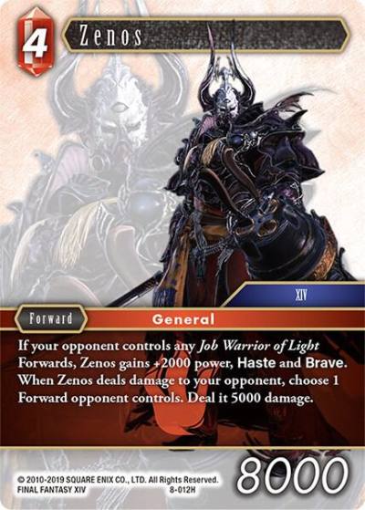 Zenos 8-012H Opus VIII Final Fantasy card
