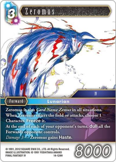 Zeromus 14-124H Opus XIV: Crystal Abyss Final Fantasy card