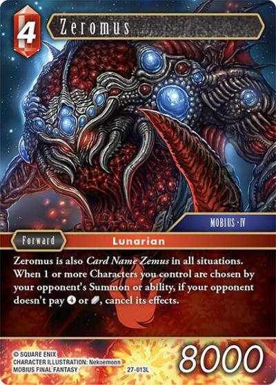 Zeromus 27-013L Journey of discovery Final Fantasy card