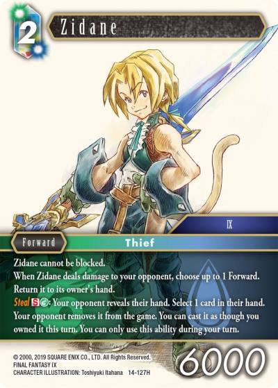 Zidane 14-127H Opus XIV: Crystal Abyss Final Fantasy card