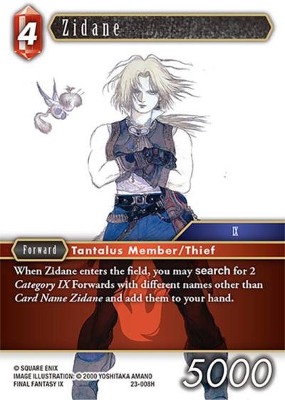 Zidane 23-008H Hidden Trials Final Fantasy card