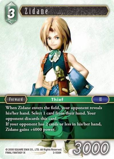 Zidane 3-056H Opus III Final Fantasy card