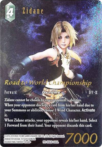Zidane Road to World Championship PR-056/6-044L FF: Promo Cards Final Fantasy card