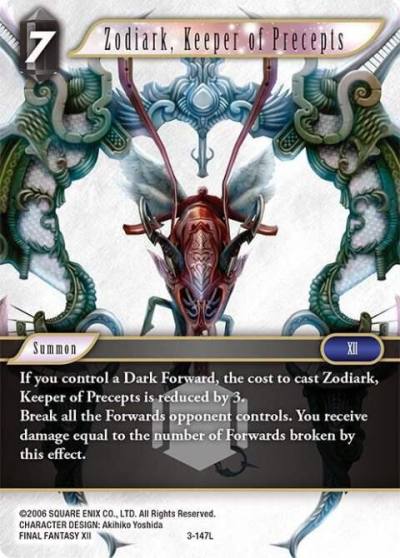 Zodiark Keeper of Precepts 3-147L Opus III Final Fantasy card
