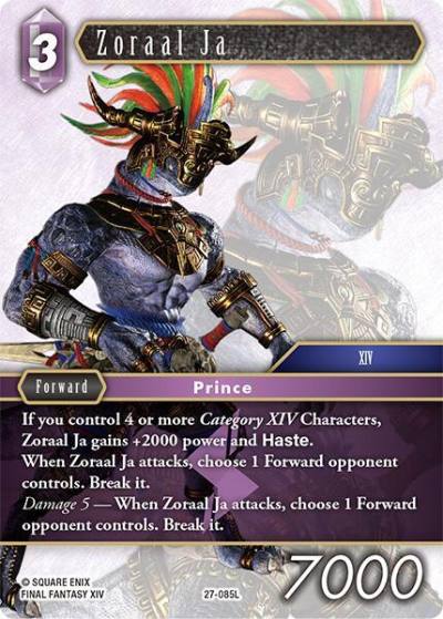 Zoraal Ja 27-085L Journey of discovery Final Fantasy card