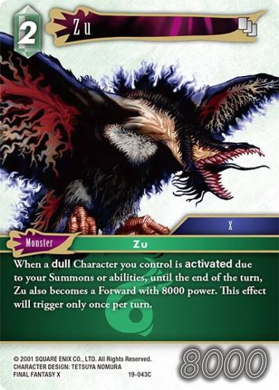 Zu 19-043C From Nightmares Final Fantasy card