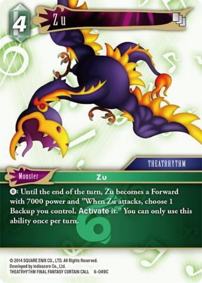 Zu 6-049C Opus VI Final Fantasy card