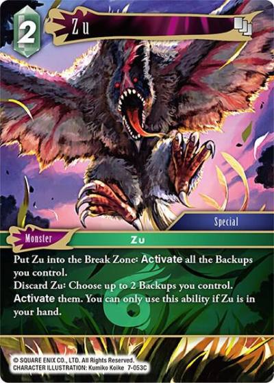 Zu 7-053C Opus VII Final Fantasy card
