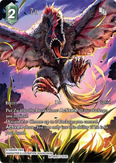 Zu Full Art Re-068C/7-053C Legacy Collection Final Fantasy card