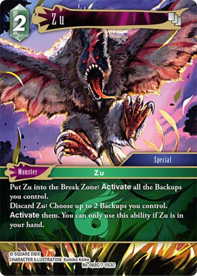 Zu Re-068C/7-053C Legacy Collection Final Fantasy card